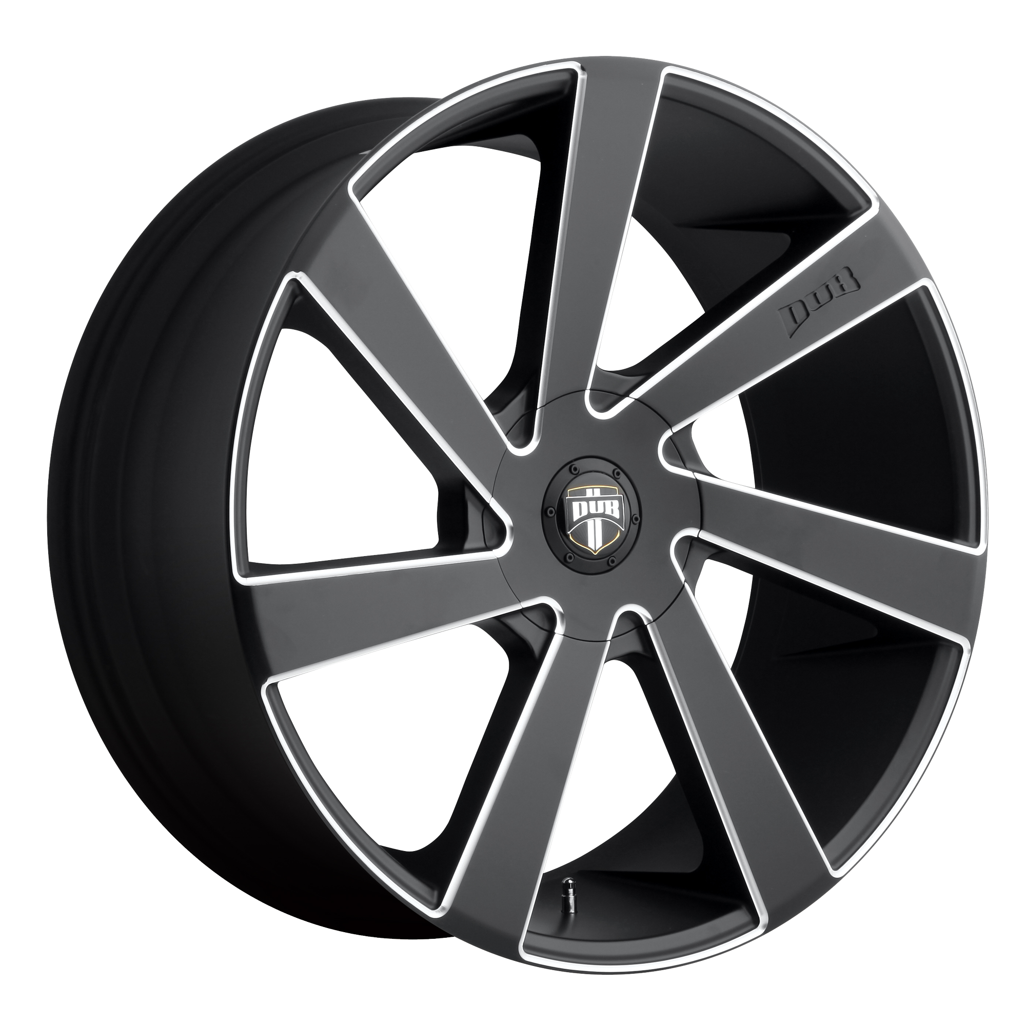 DUB 20"x8.5" Non-Chrome Matte Black Milled Custom Wheel ARSWCWS13320850245