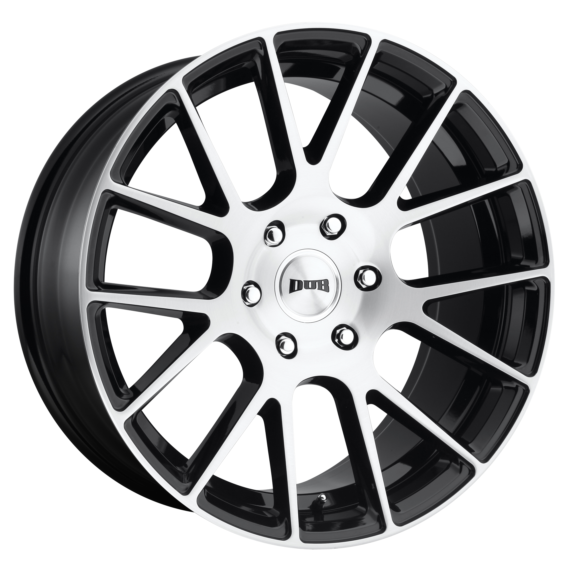 DUB 20"x9" Non-Chrome Gloss Black Brushed Custom Wheel ARSWCWS20620907730