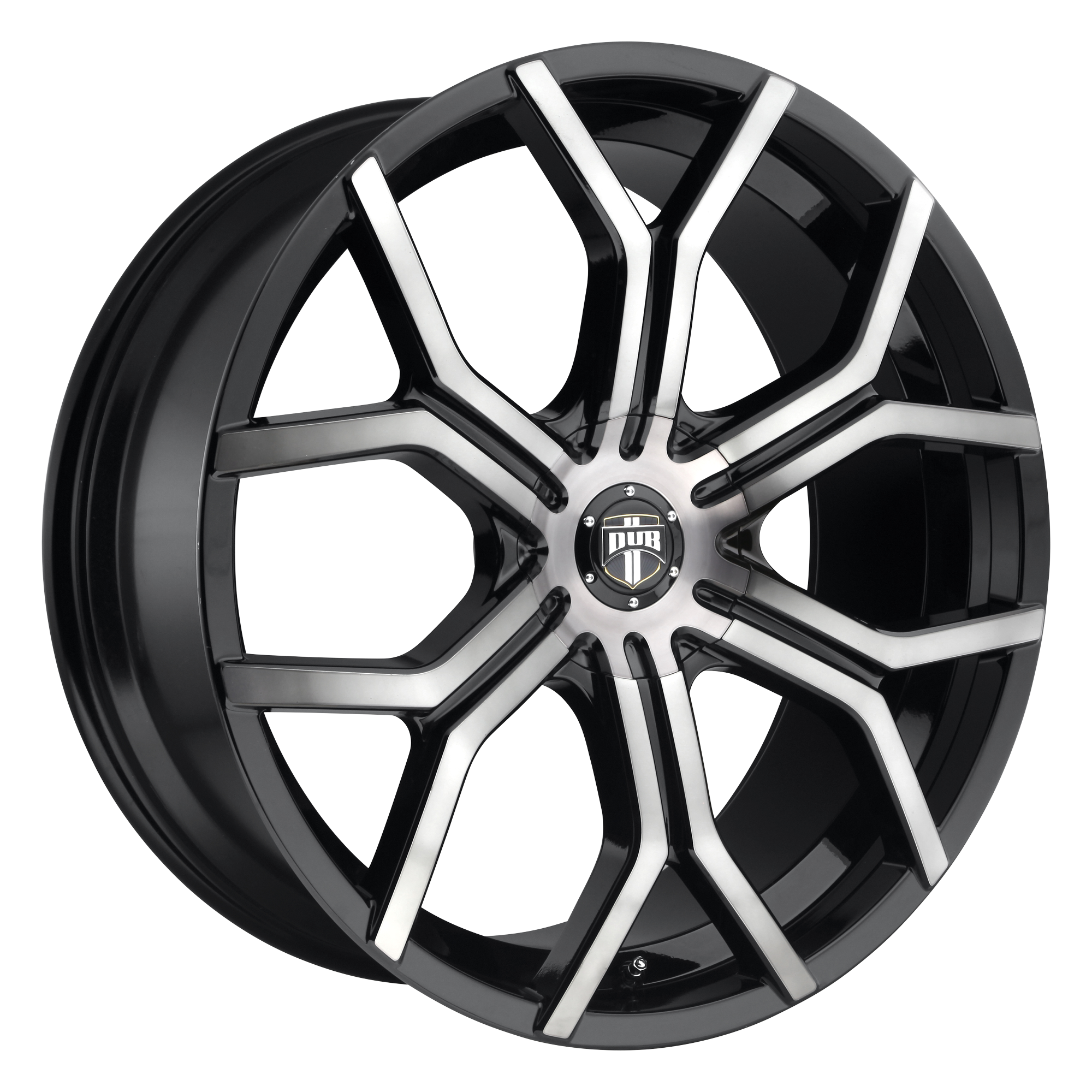 DUB 22"x9.5" Non-Chrome Gloss Machined Double Dark Tint Custom Wheel ARSWCWS20922951932