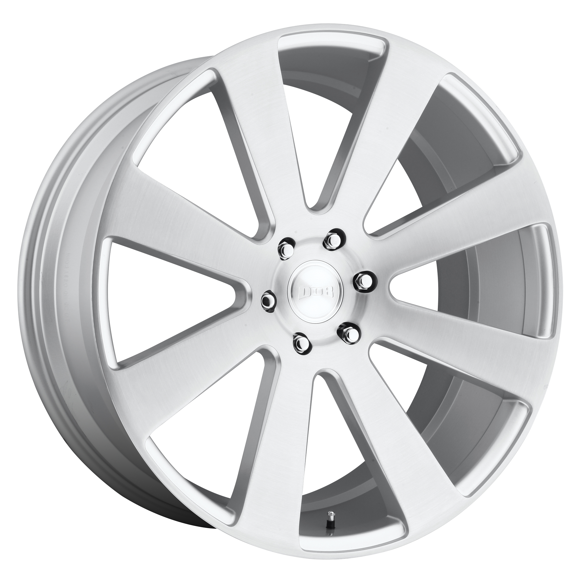 DUB 24"x10" Non-Chrome Gloss Silver Brushed Custom Wheel ARSWCWS21324007720