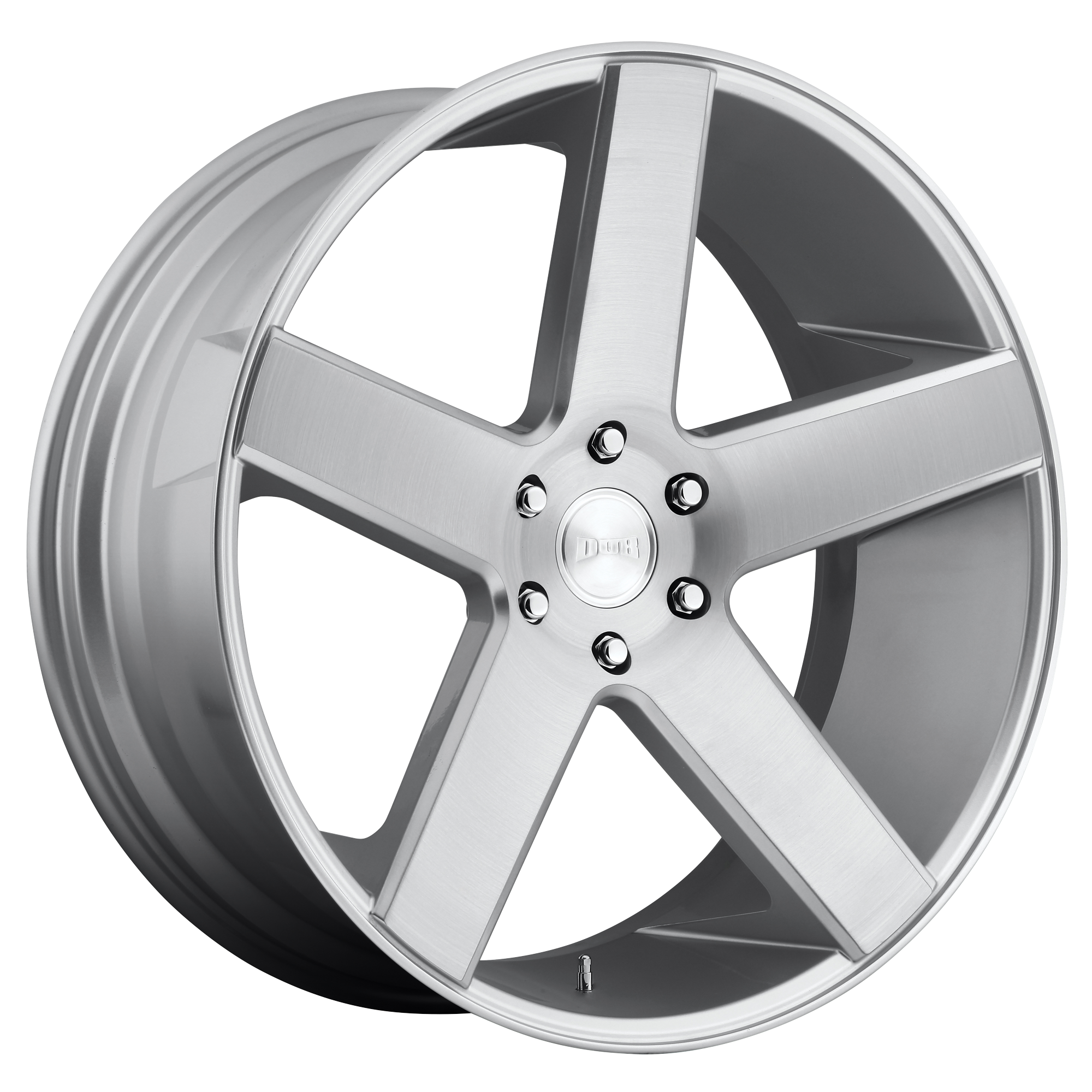 DUB 24"x10" Non-Chrome Gloss Silver Brushed Custom Wheel ARSWCWS21824008419