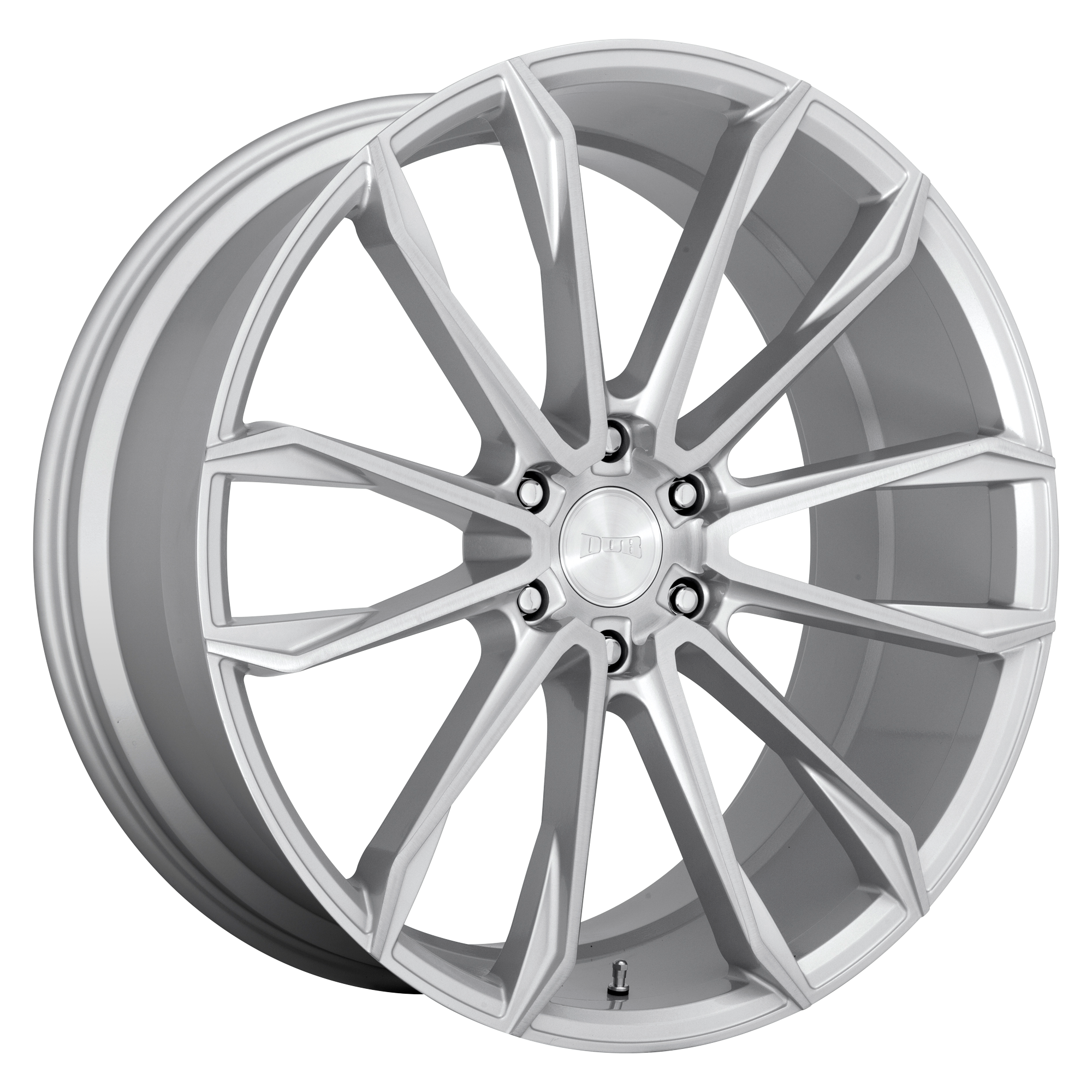 DUB 24"x10" Non-Chrome Gloss Silver Brushed Custom Wheel ARSWCWS24824008430