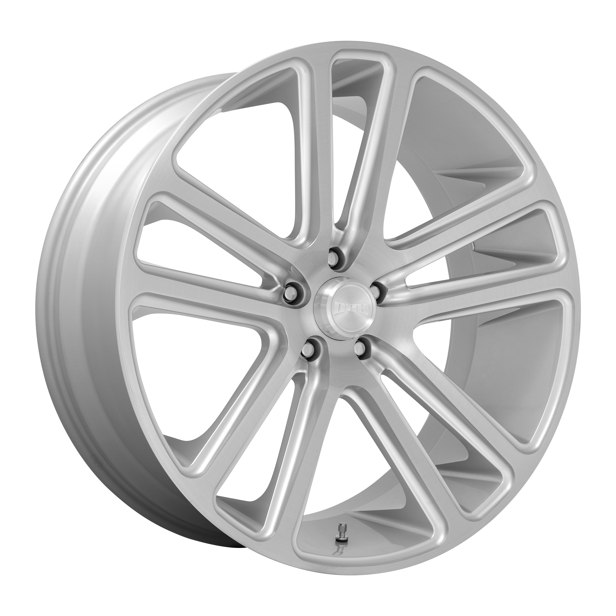 DUB 24"x10" Non-Chrome Gloss Silver Brushed Face Custom Wheel ARSWCWS25724008930