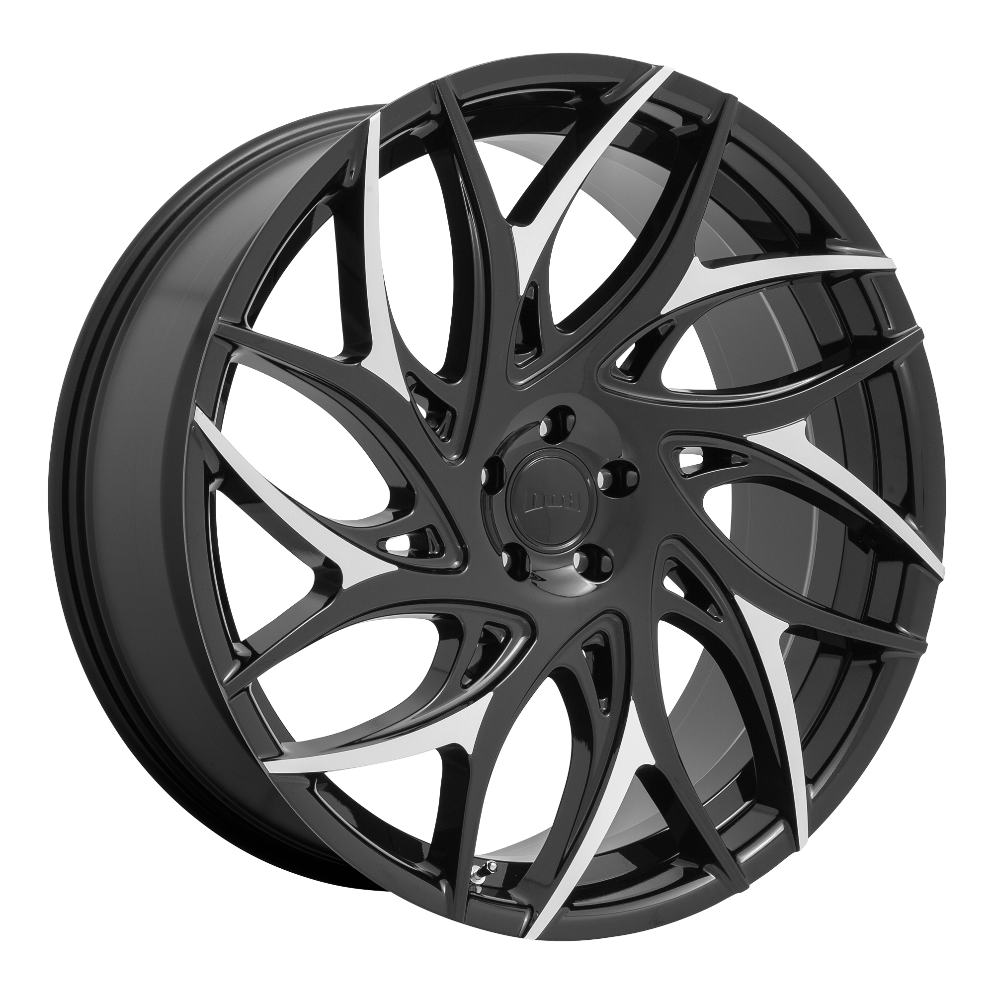 DUB 20"x9" Non-Chrome Gloss Black With Machined Spokes Custom Wheel ARSWCWS25920906535