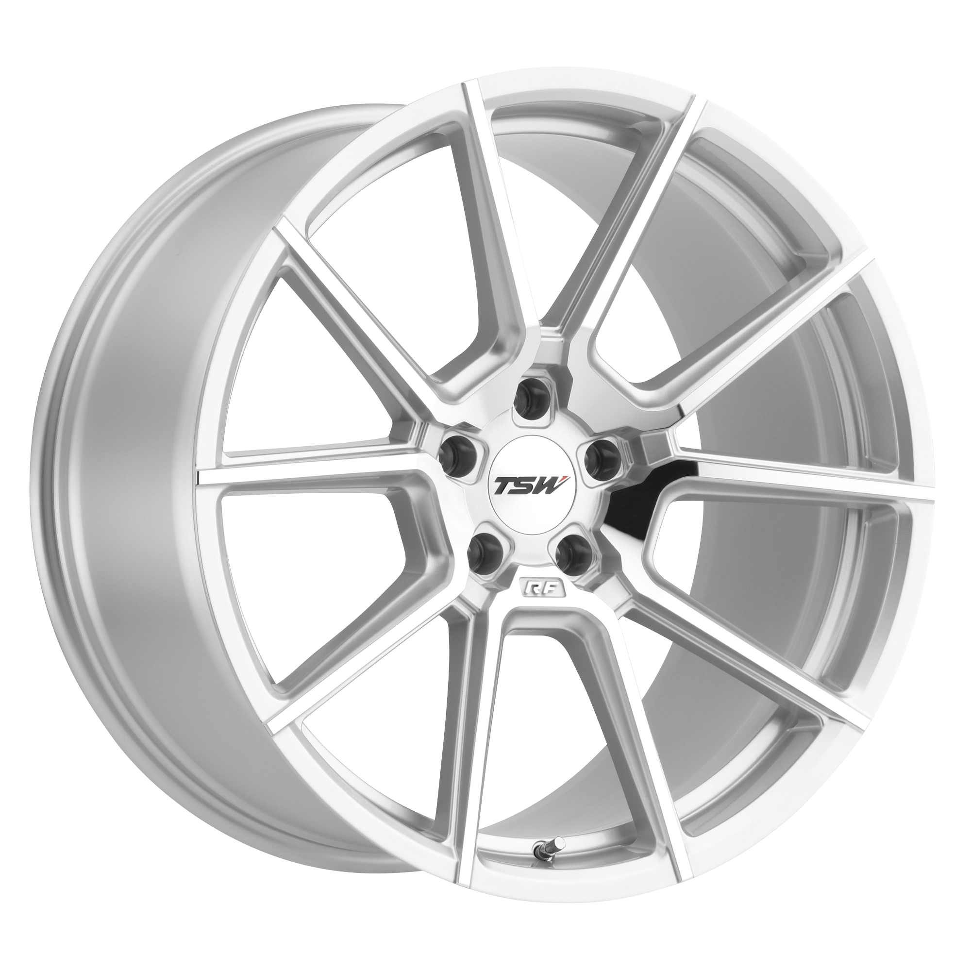 TSW 17"x8" Non-Chrome Silver with Mirror Cut Face Custom Wheel ARSWCW1780CRN325112S66