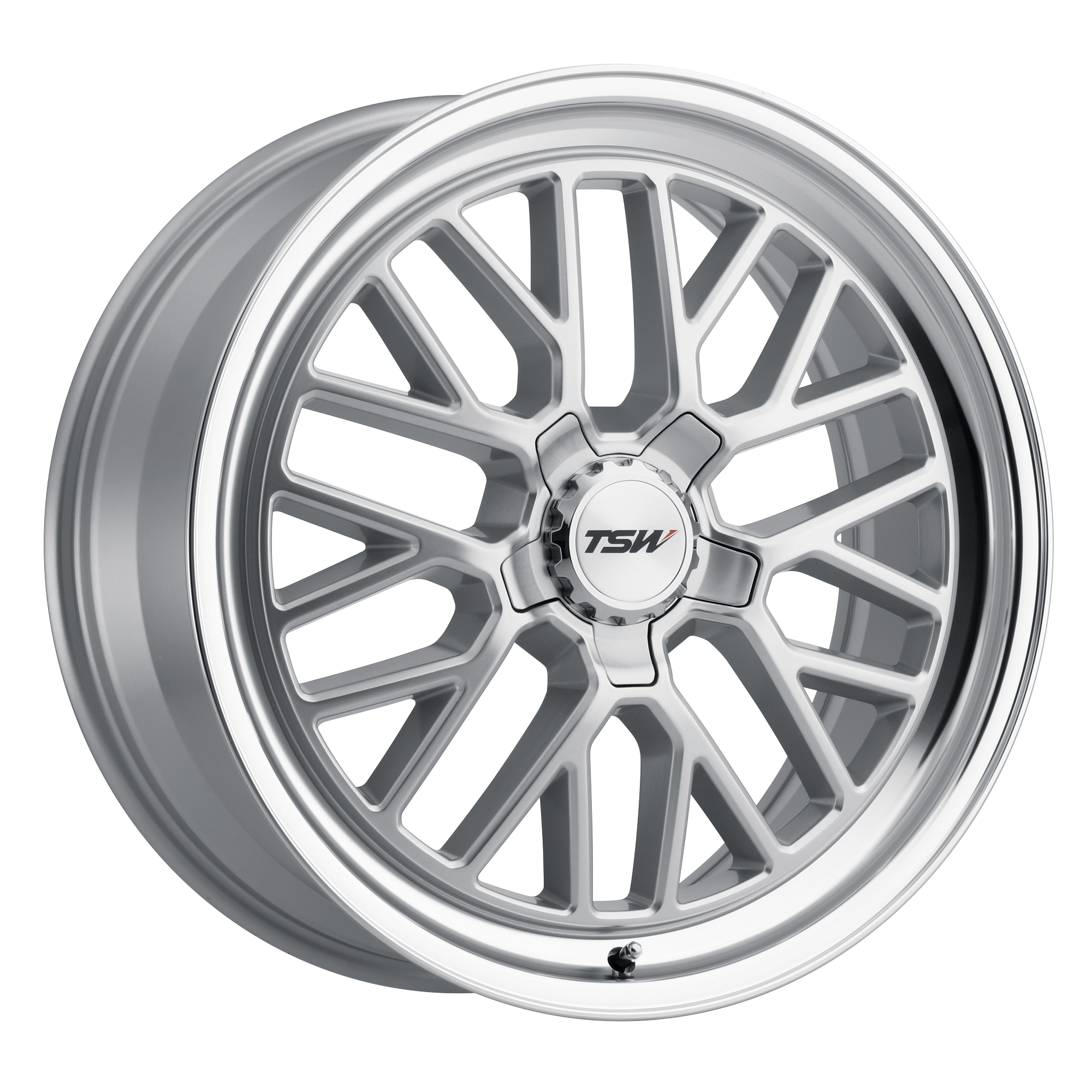 TSW 17"x8" Non-Chrome Silver with Mirror Cut Lip Custom Wheel ARSWCW1780HCK325112S66