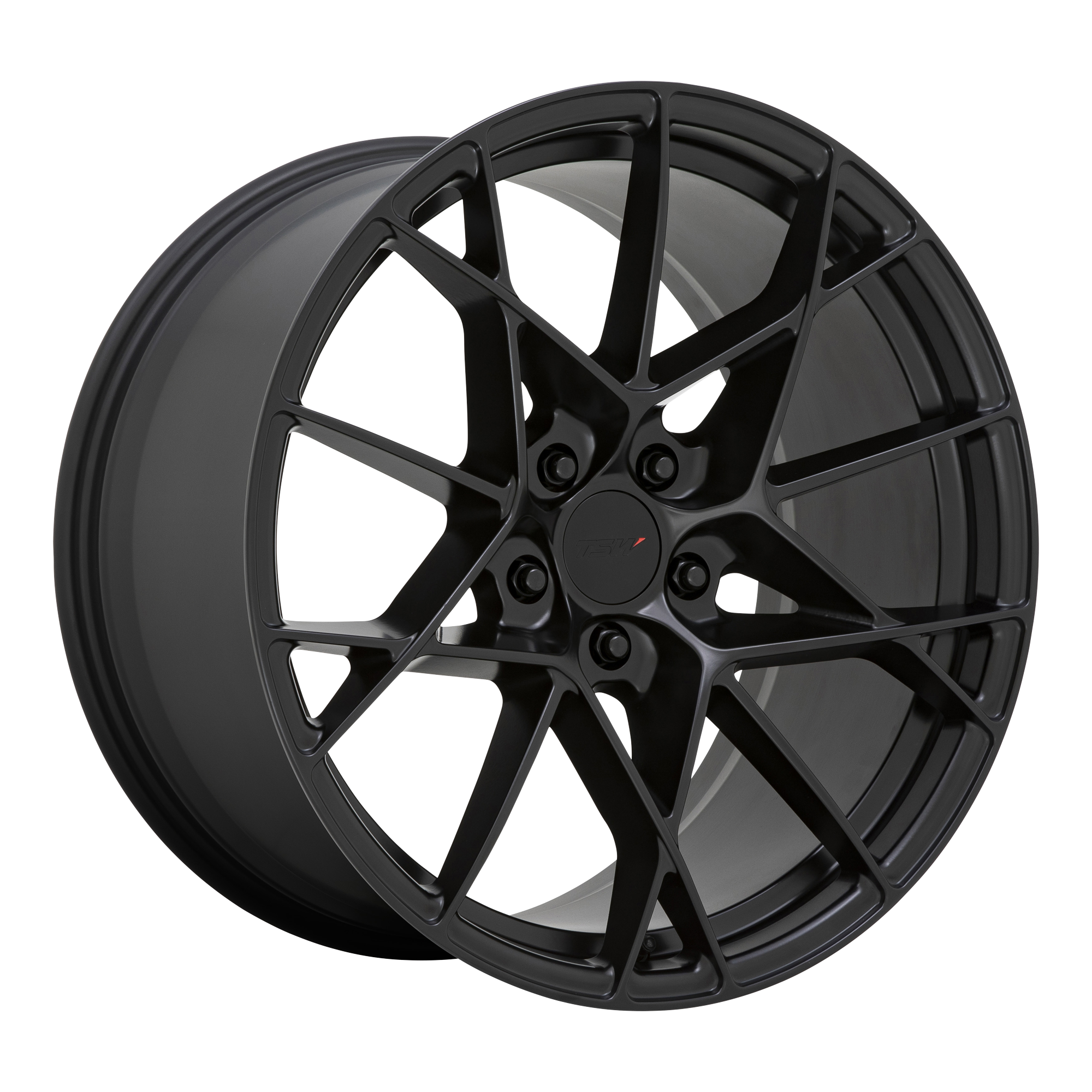 TSW 20"x9" Non-Chrome Semi Gloss Black Custom Wheel ARSWCW2090STR405114B76