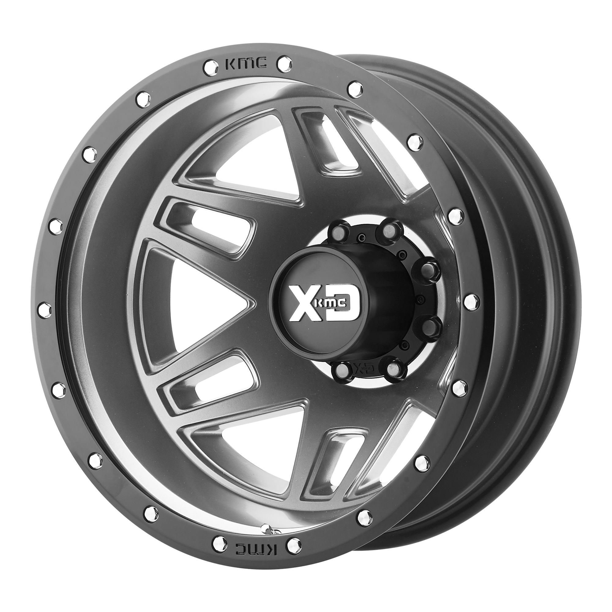 XD 20"x8.25" Non-Chrome Matte Gray Black Ring Custom Wheel ARSWCWXD130208804127