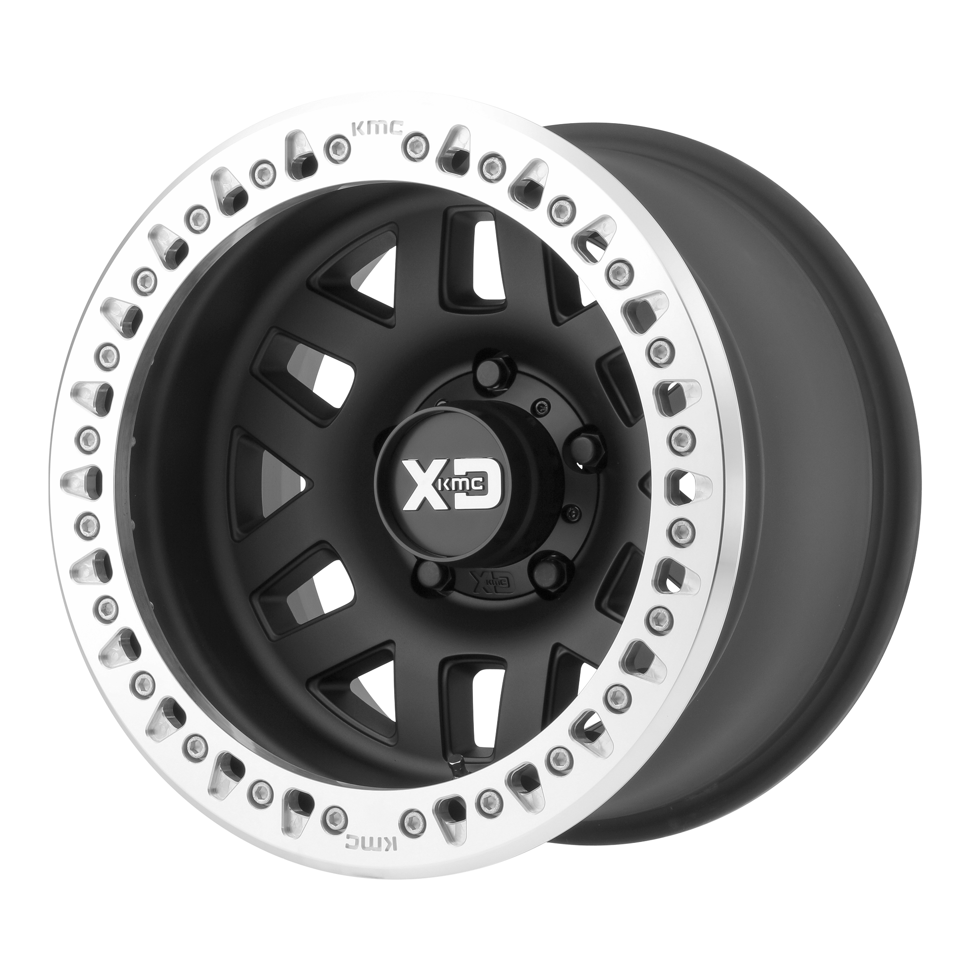 XD 17"x9" Non-Chrome Satin Black Machined Bead Ring Custom Wheel ARSWCWXD22979060738N