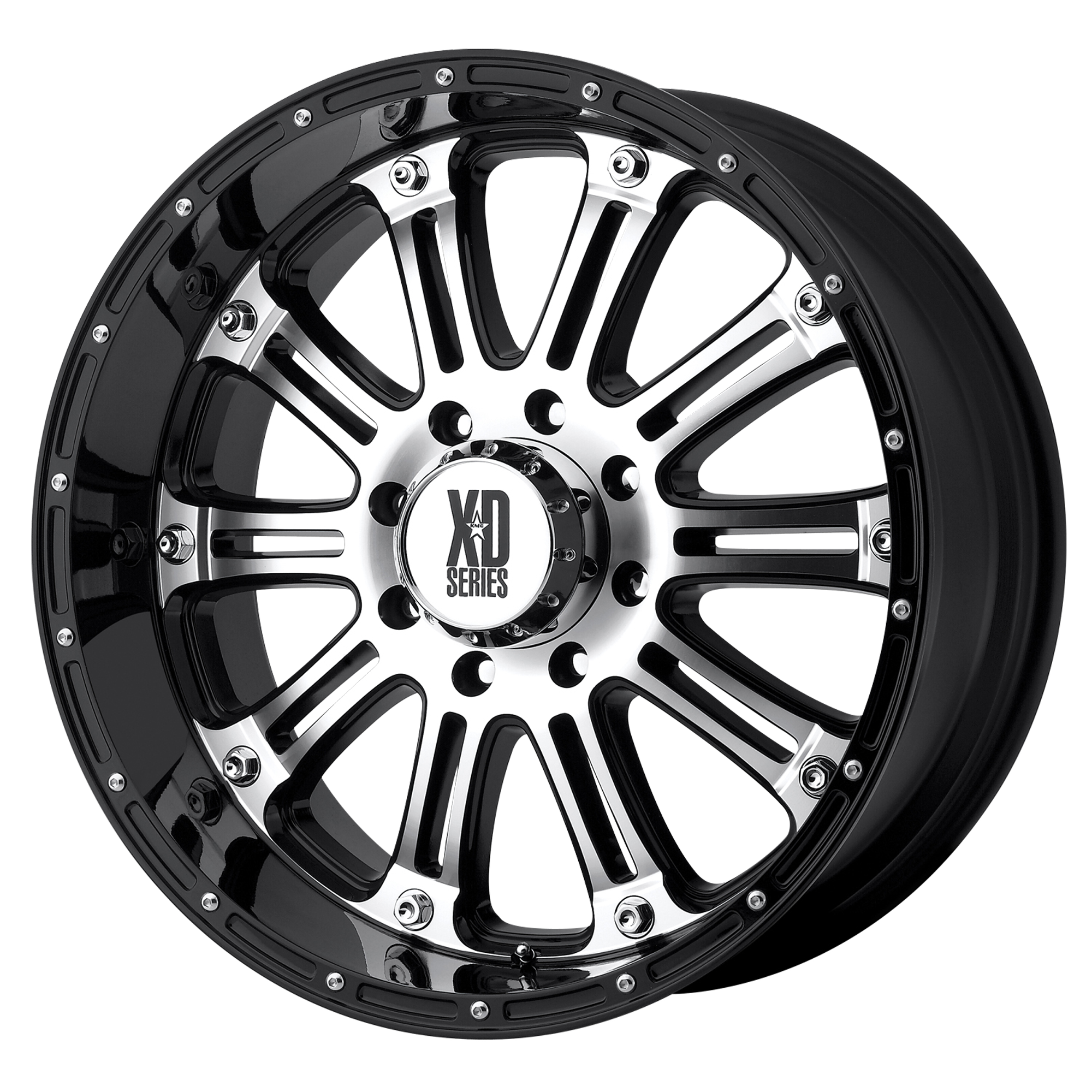 XD 22"x9.5" Non-Chrome Gloss Black Machined Custom Wheel ARSWCWXD79522962830