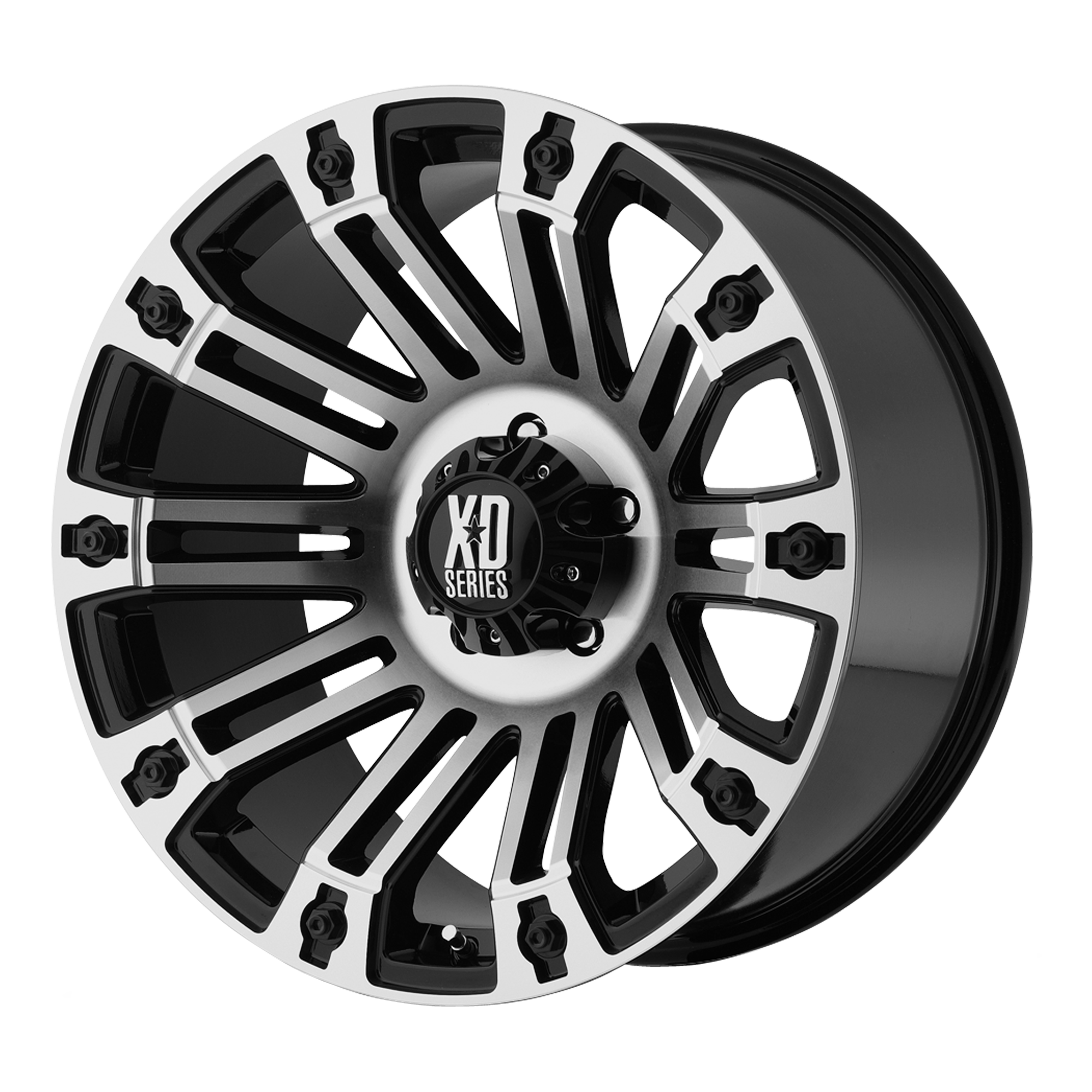 XD 20"x10" Non-Chrome Gloss Black Machined Custom Wheel ARSWCWXD81021055324N