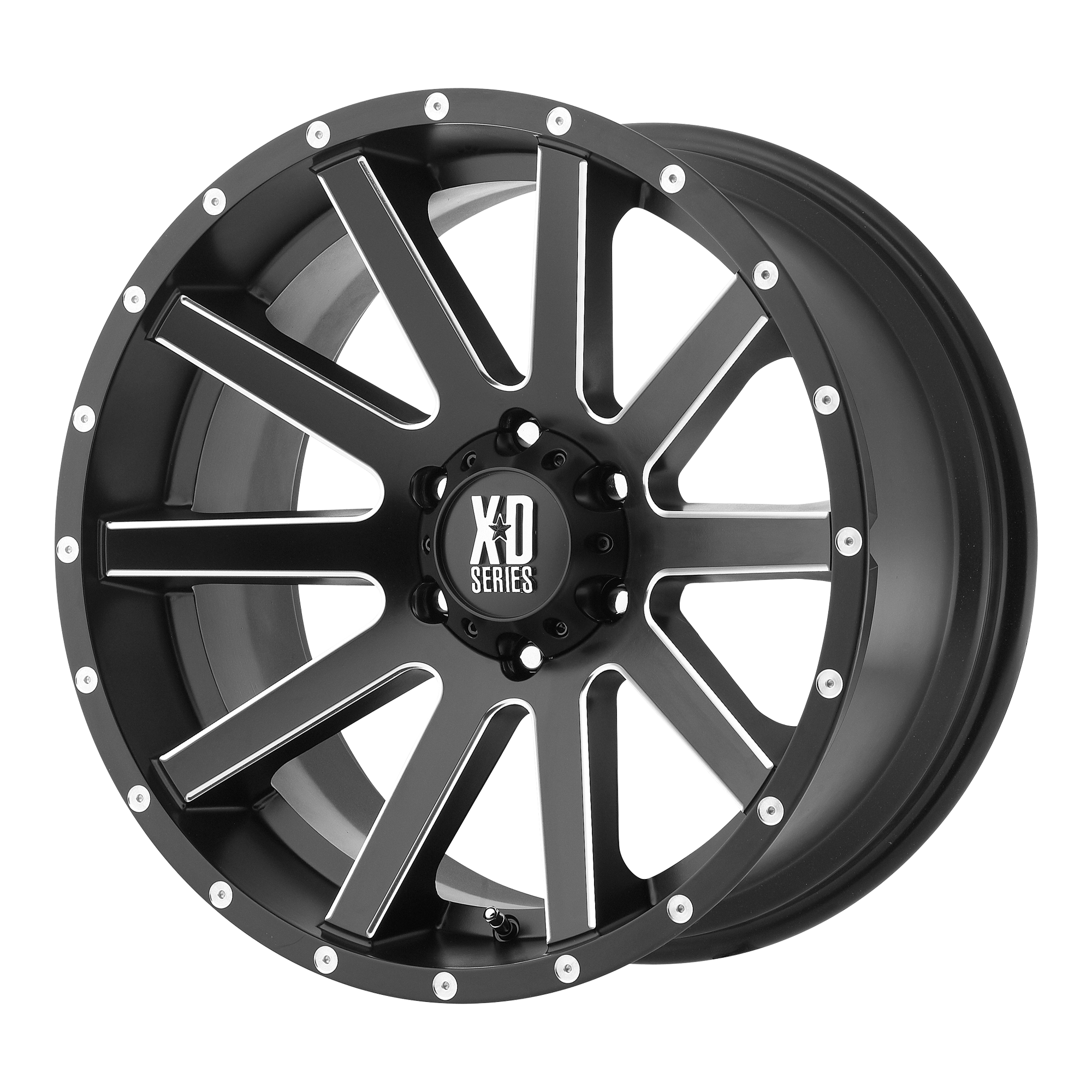 XD 20"x10" Non-Chrome Satin Black Milled Custom Wheel ARSWCWXD81821050924N