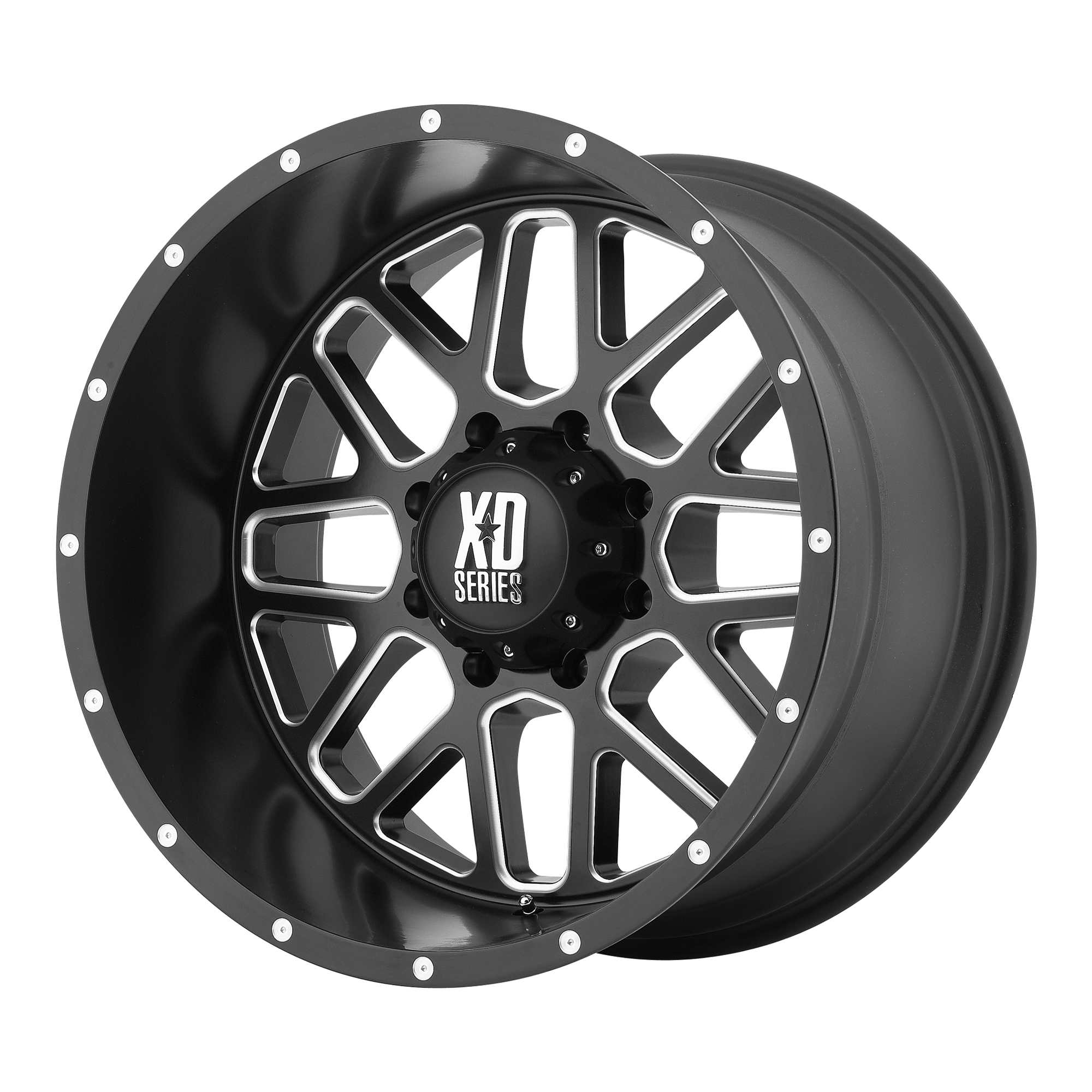 XD 20"x10" Non-Chrome Satin Black Milled Custom Wheel ARSWCWXD82021050924N