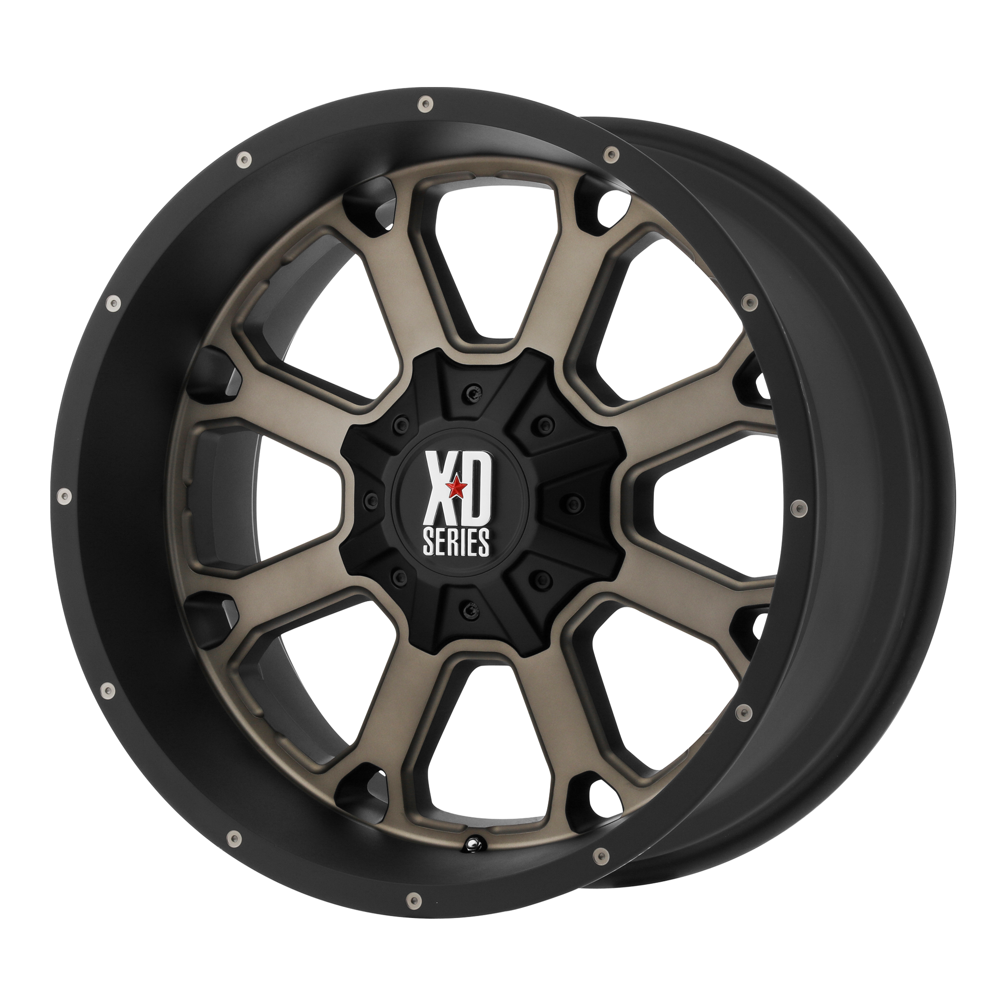 XD 20"x14" Non-Chrome Matte Black Dark Tint Custom Wheel ARSWCWXD82520435776N