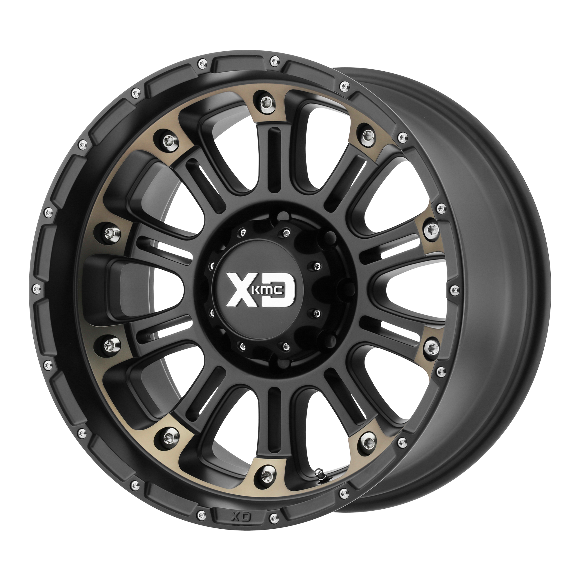 XD 20"x14" Non-Chrome Satin Black Machined Dark Tint Custom Wheel ARSWCWXD82920450976N