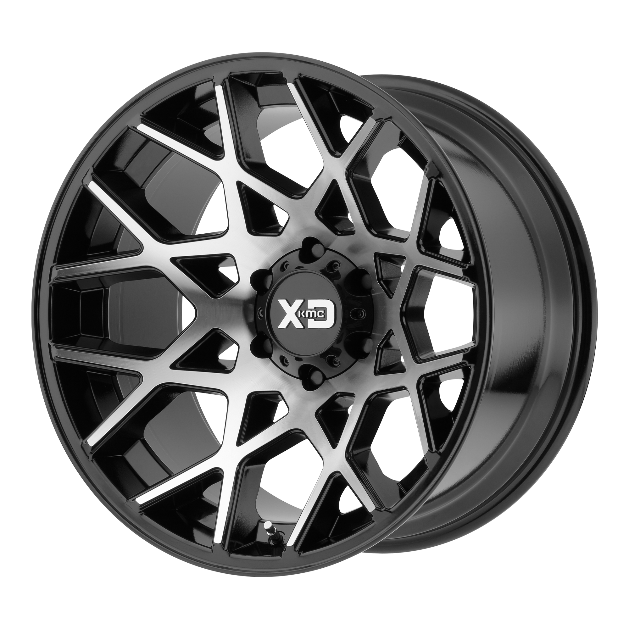 XD 20"x10" Non-Chrome Gloss Black Machined Custom Wheel ARSWCWXD83121063524N