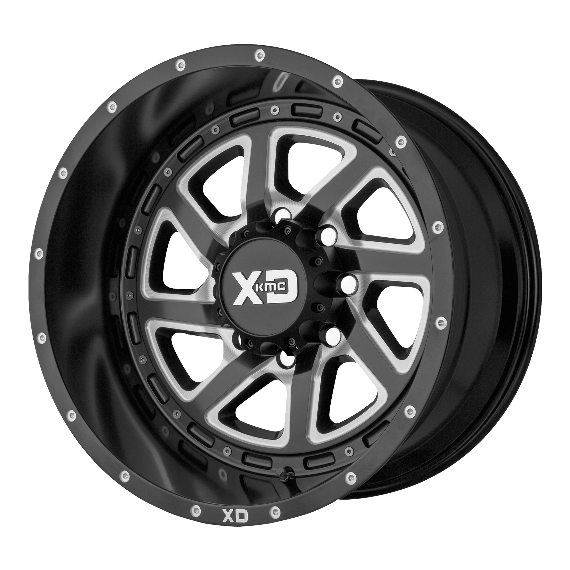 XD 20"x12" Non-Chrome Satin Black Milled With Reversible Ring Custom Wheel ARSWCWXD83321250944N