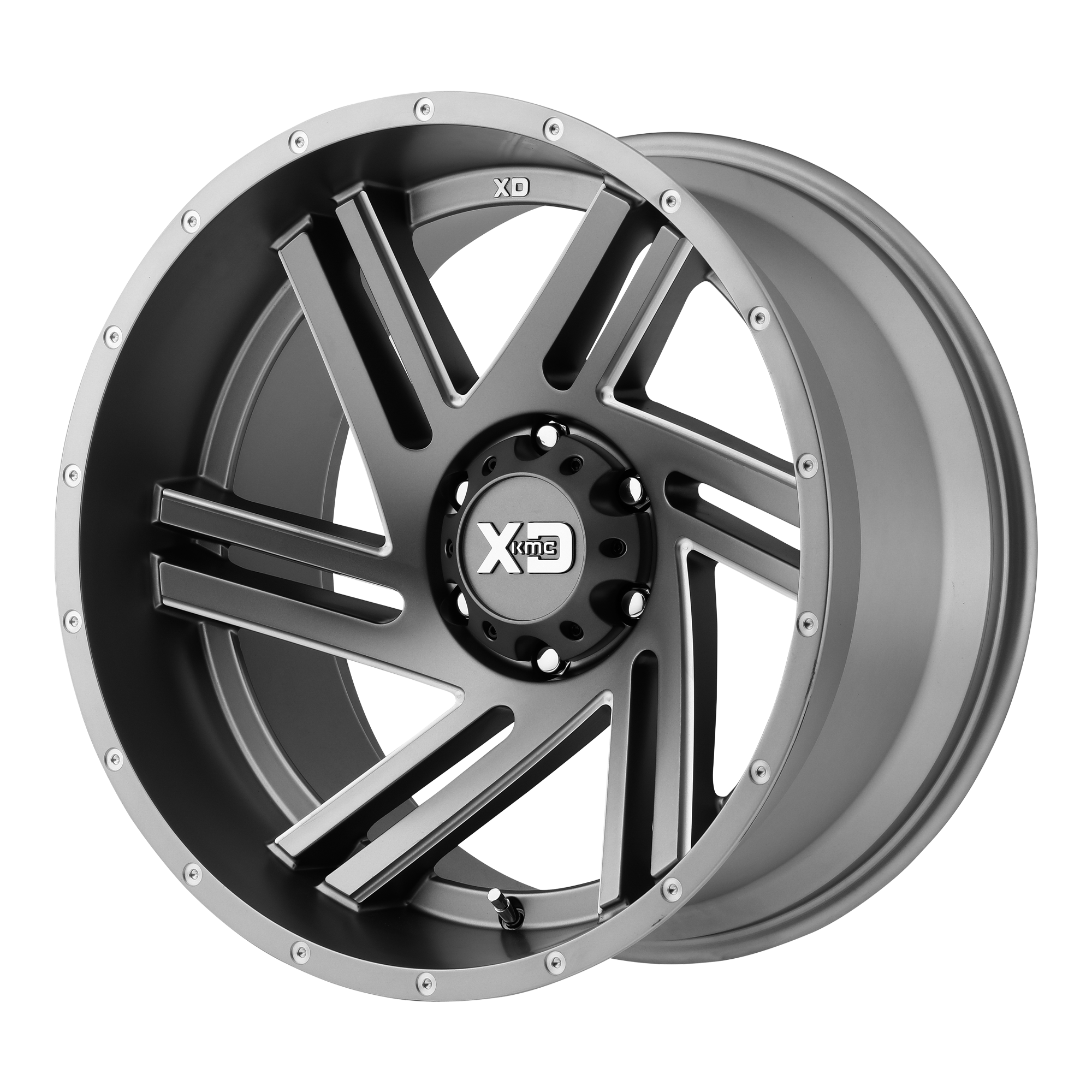 XD 20"x10" Non-Chrome Satin Gray Milled Custom Wheel ARSWCWXD83521080418N