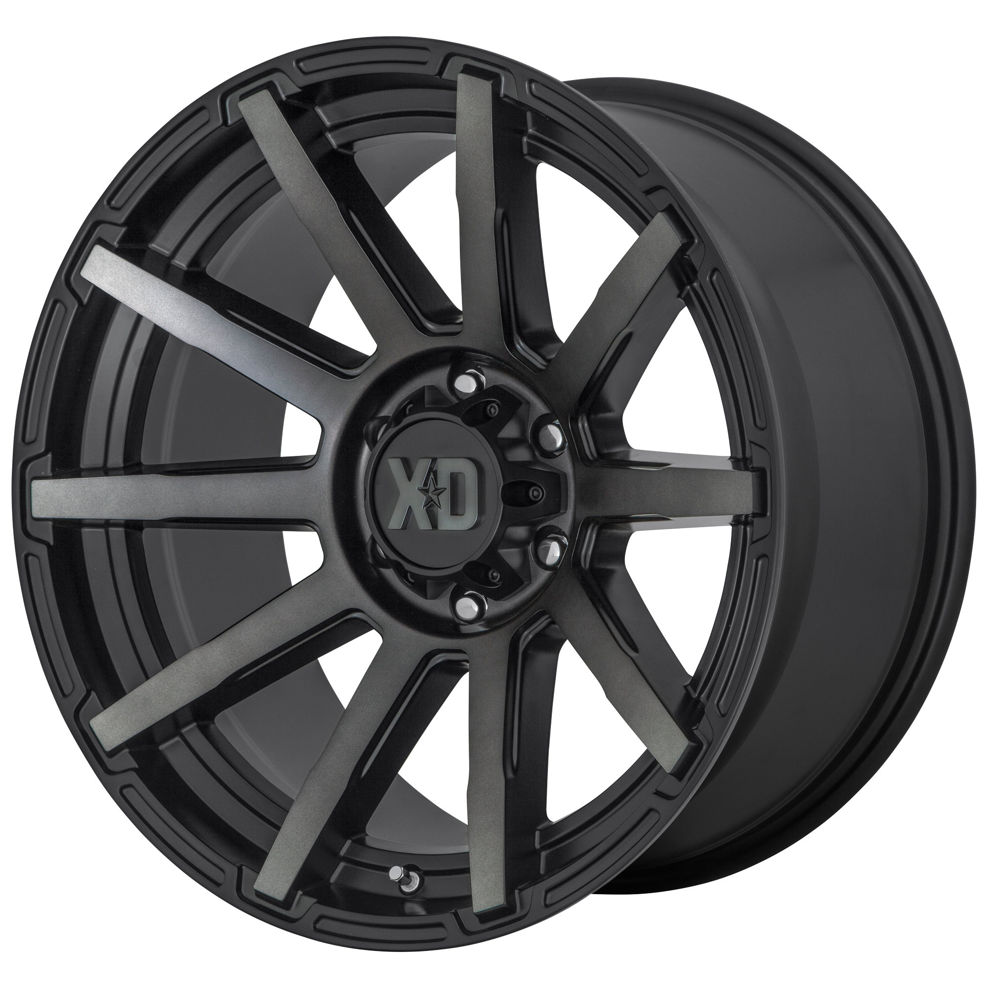 XD 20"x10" Non-Chrome Satin Black With Gray Tint Custom Wheel ARSWCWXD84721050412