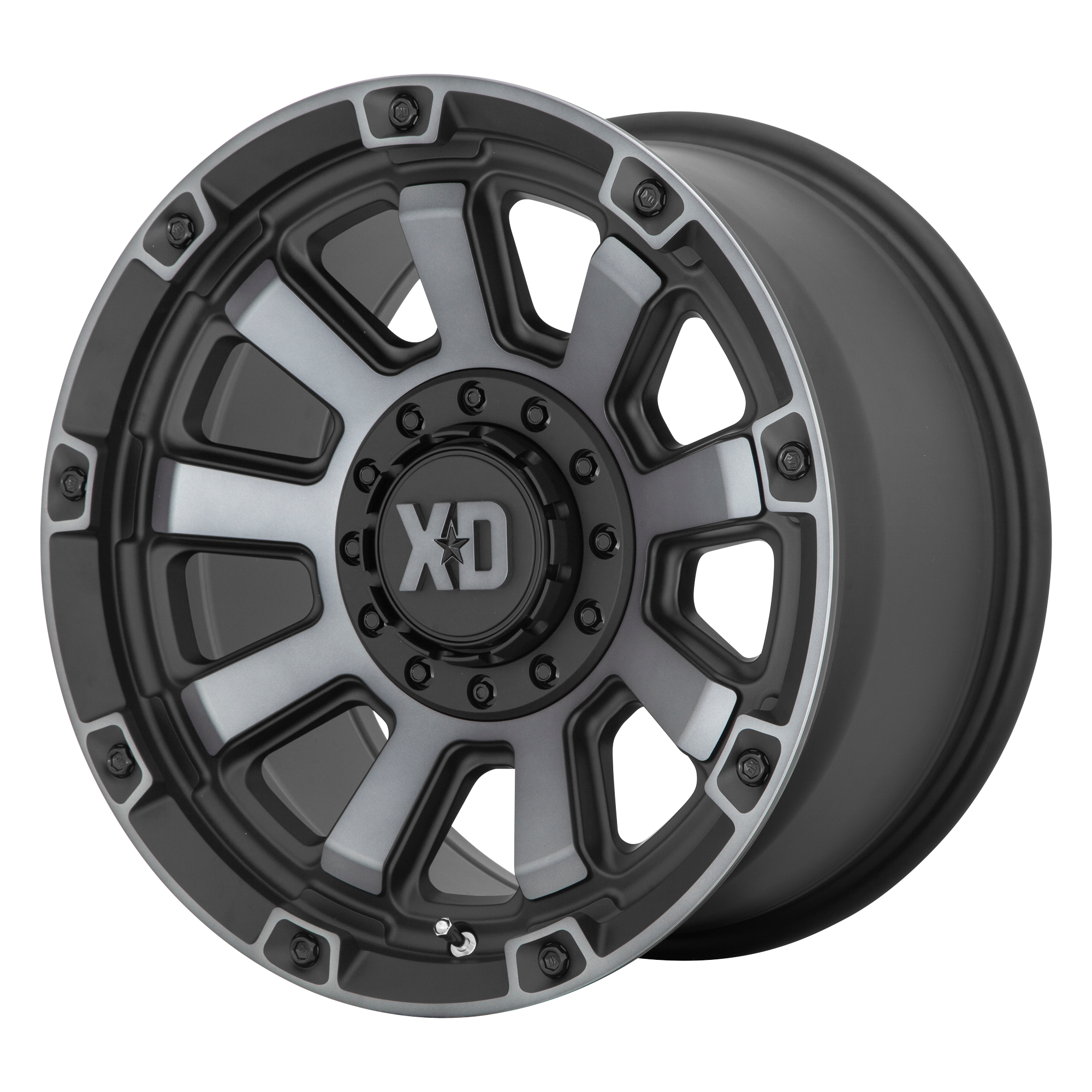 XD 20"x10" Non-Chrome Satin Black With Gray Tint Custom Wheel ARSWCWXD85221035418N