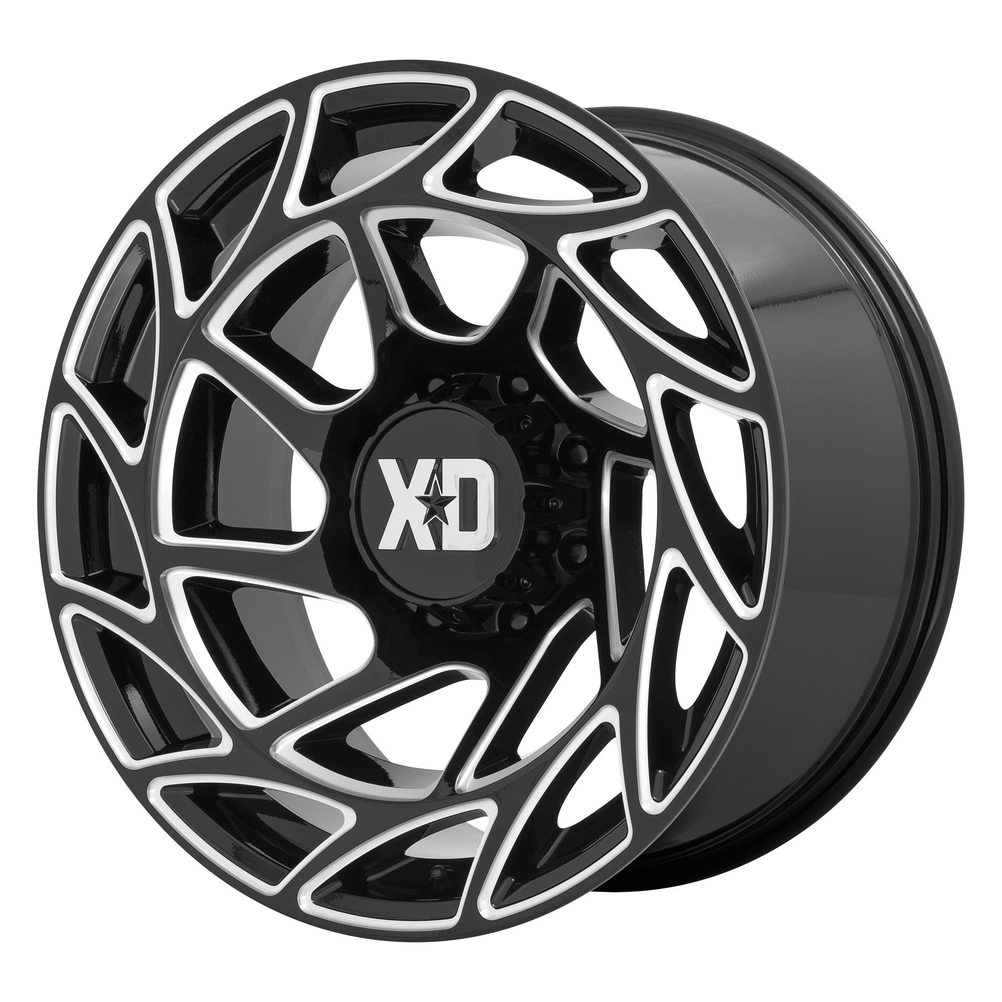 XD 20"x9" Non-Chrome Gloss Black Milled Custom Wheel ARSWCWXD86029088300